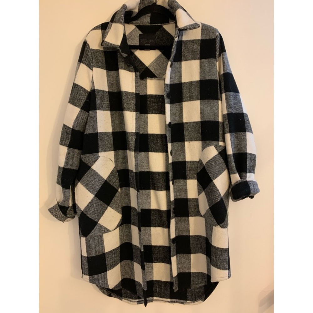 Oversized Buffalo Check Jacket
